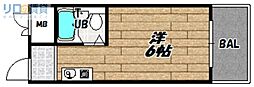 メゾン・ド・スラン ワンルームの間取図画像