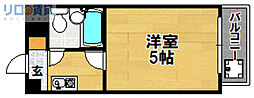 OSKY21 1Kの間取図画像