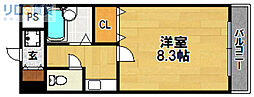 セブンハイツ 1Kの間取図画像