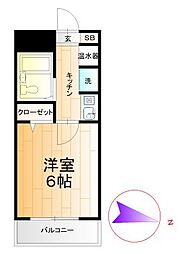 ネクサス六郷六郷ハイツ 1Kの間取図画像