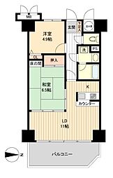 鴨川マリーナハイツ 2LDKの間取図画像