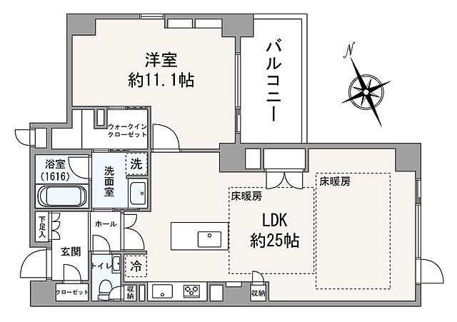 間取り エスト・グランディールＣＡＲＯ吉祥寺本町 12階/-