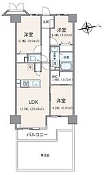 ハイラーク新赤羽 3LDKの間取図画像