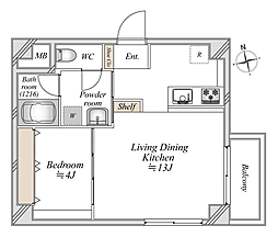 間取図画像 1LDK