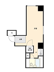シャトレーイン横浜 ワンルームの間取図画像