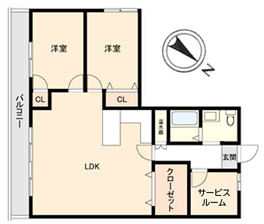 間取り アイランド・コート新宇多津 6階/-