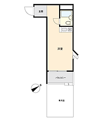 ハイシティ南青山ＮＯ1 ワンルームの間取り