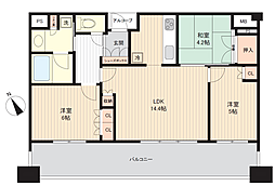 守口ミッドサイト文禄ヒルズ　ザ・タワー 3LDKの間取り