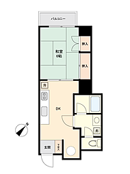 わらびユーアイハイツ 1DKの間取図画像