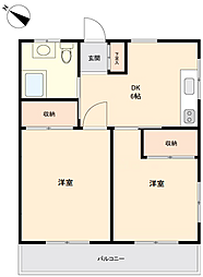 間取図画像 2DK