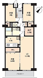 間取図画像 3SLDK