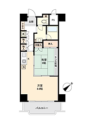高橋アパート 1DKの間取図画像
