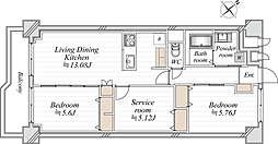間取図画像 2SLDK