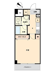 ダイアパレス井土ヶ谷 1Kの間取図画像