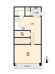 新所沢マンション 1SLDKの間取図画像