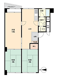 松戸コープ 3LDKの間取図画像