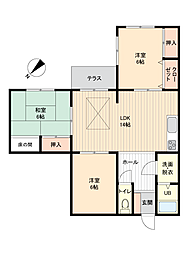 緑ケ丘第8マンション 3LDKの間取図画像