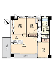 間取図画像 3LDK
