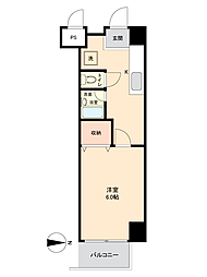 三田桜台第3コーポソレイユ桜台 1Kの間取図画像