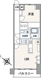 大森永谷マンションC棟 1LDKの間取図画像