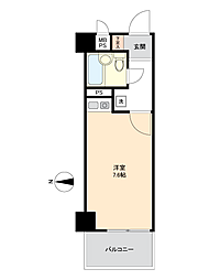 ライオンズマンション前橋 ワンルームの間取図画像