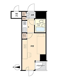 江戸川橋センチュリープラザ21 ワンルームの間取図画像