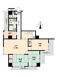 チサンマンション東宿郷 3LDKの間取図画像