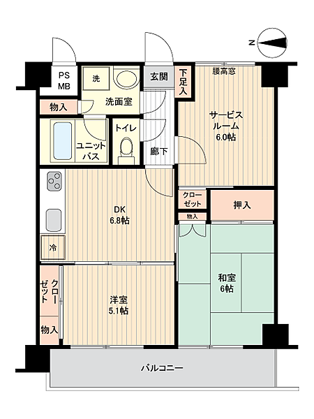 間取りを拡大表示