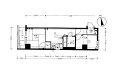 ジュエル秋葉原 2DKの間取図画像