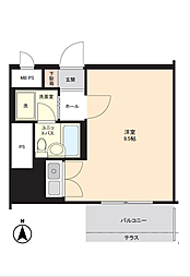 朝日プラザ円山公園 ワンルームの間取図画像