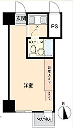 飯田橋ハイツ ワンルームの間取図画像