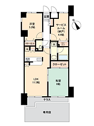 バームハイツ西船橋 2SLDKの間取図画像
