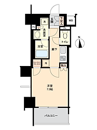 オープンレジデンシア金山セントラル 1Kの間取図画像