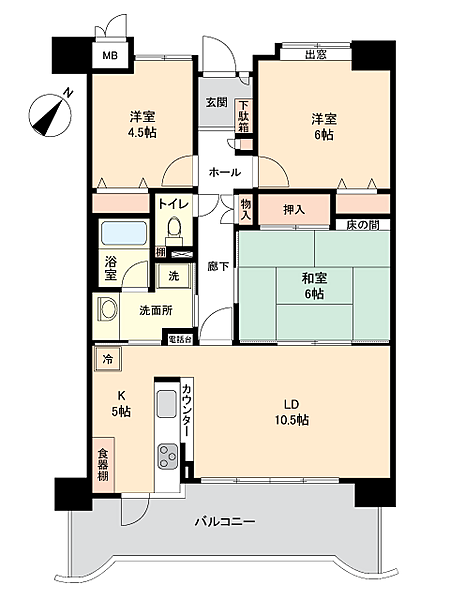 間取りを拡大表示