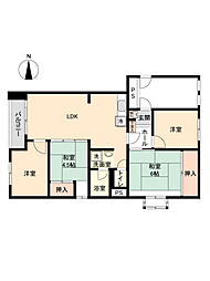 ファミール白石3号棟 4LDKの間取図画像