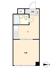 チサンマンション栄 1Kの間取図画像
