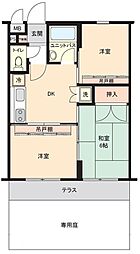 シティコーポパルナス美住町パート2 3DKの間取図画像