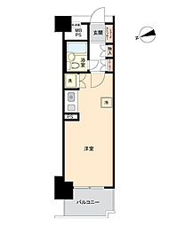 ダイアパレスステーションプラザ五橋 ワンルームの間取図画像
