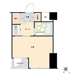 ダイカンプラザ横浜シティ 1Kの間取図画像