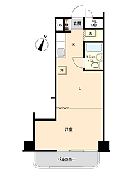 東カングランドマンション八戸 ワンルームの間取図画像