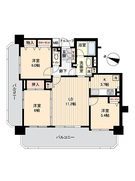 間取りを拡大表示