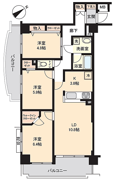 間取りを拡大表示
