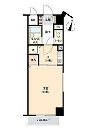 ダイアパレス沼垂四ツ角 ワンルームの間取図画像