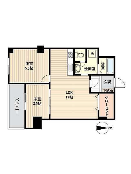 間取りを拡大表示