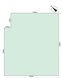 中通レンガマンション ワンルームの間取図画像