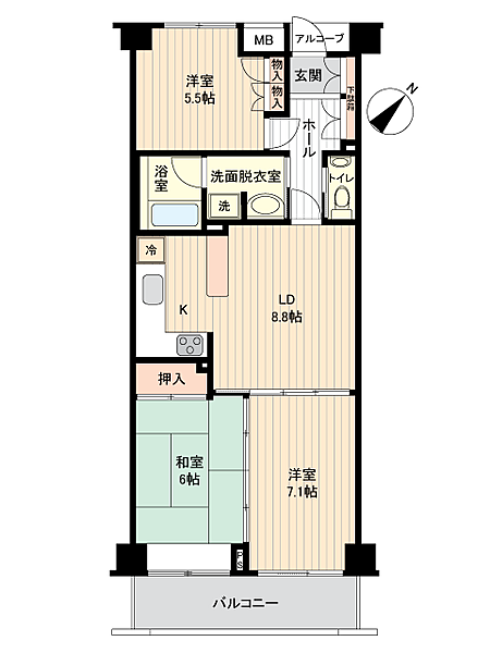 間取りを拡大表示