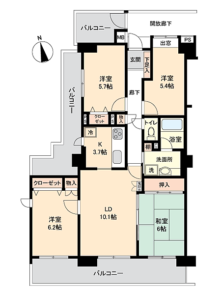 間取りを拡大表示