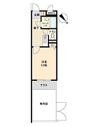 ライオンズマンション八王子めじろ台 1Kの間取図画像