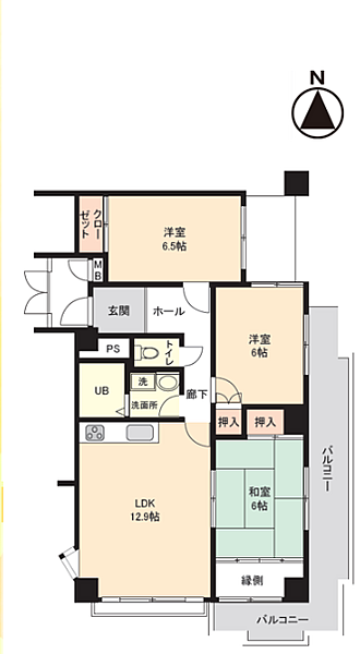 間取りを拡大表示
