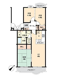 ハイム川崎2号棟 3LDKの間取図画像